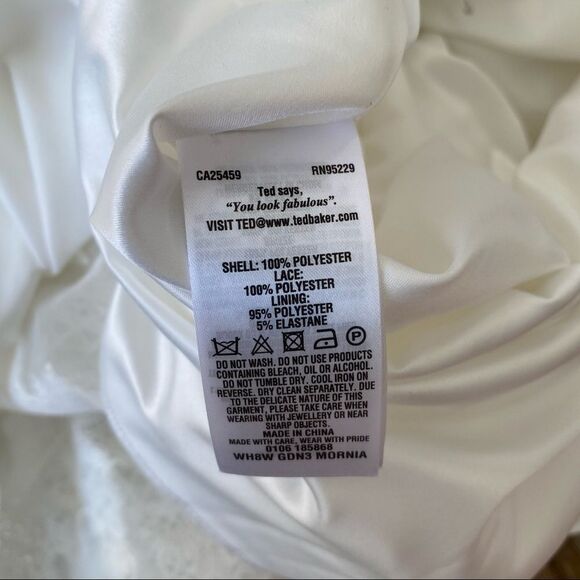 NEW Ted Baker London Mornia White Wedding Dress 2 - Picture 11 of 16